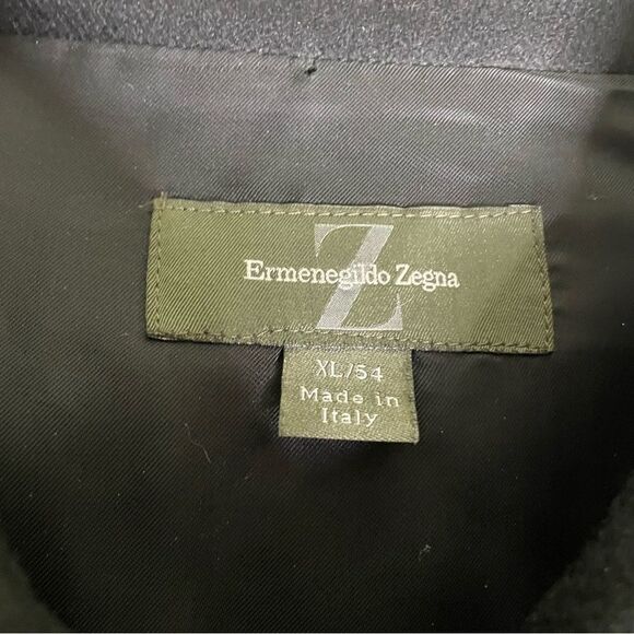 Ermenegildo Zegna 100% Cashmere Bomber Jacket Full Zip Up Black Men’s Size XL - Picture 8 of 10